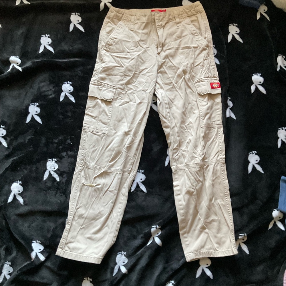 Men's Beige Cargo Pants